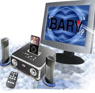 BARY 電腦 ipod 2G~60G可充電選曲遙控多功能喇叭音響
