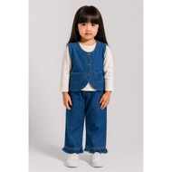 BABY.SEERA - 3in1 Full Jeans Kids Set - 3in1 Jeans Set - Jeans Vest Set