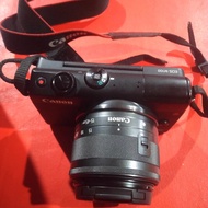 kamera mirroless Canon m100 second like new/ kamera Canon m100 bekas