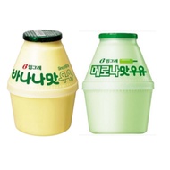 Korean Binggrae Banana / Melona Flavor Milk, 240ml, 8/10ea