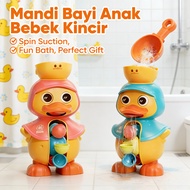 Children's Toy Duck Water Wheel Baby Duck Shower Fountain Suction
