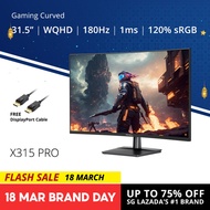 PRISM+ X315 PRO 31.5 180Hz 1ms Curved WQHD [2560 x 1440] Adaptive Sync Ready Gaming Monitor