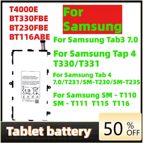 T4000E BT330FBE BT230FBE BT116ABE Tablet Battery For Samsung Galaxy Tab 3 7.0'' T211 /Tab 4 8.0 T330
