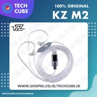KZ M2 Dual Mic Upgrade Cable USB TYPE C Silver Plated Cable Pin Type C QDC 0.7mm EQ Switch