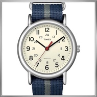 TIMEX Weekender Central Park Cream Navy/Gray T2N654 Authentic Import