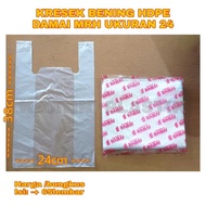 PEACE MRH HDPE Clear Plastic Bag - SIZE 24