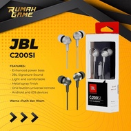 headset wired earphone jbl c200si purebass original garansi pt.ams