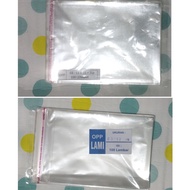 Opp plastic 12x16 13x16 13x15 16x16 - Adhesive plastic - seal plastic with glue, 100 sheets of bread