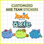 ♞,♘,♙(4 pcs) Customized Axie Infinity Team Stickers- Waterproof Vinyl Sticker Phone Stickers