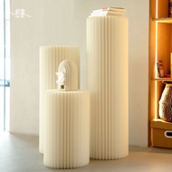 Accordion Paper Cylinder Display Mall Decoration Road Guide Scene Layout Exhibition Stand Exhibition