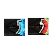 1 Pack Wrigley's 5 Gum Peppermint Cobalt /Watermelon Tempest Sugar Free Chewing Gum Bubble Gum 12 pc