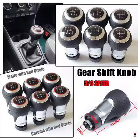 12mm Gear shift knob Lever Stick For Audi A3 A4 B6 B7 B8 A6 S4 8K A5 8T Q5 8R S Line / Ibiza 6J / Se