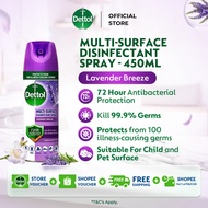 Dettol Antibacterial Disinfectant Spray Lavender 450ml