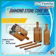 TOPPRO STB Diamond Stone Core Drill Bit Wet Ceramic Porcelain Homogenous tiles Granite Marble Quartz