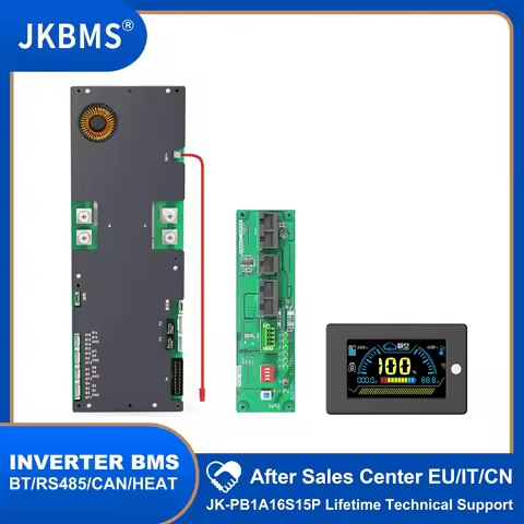 JKBMS PB1A16S15P Smart Inverter BMS 8S - 16S 24V 48V 150A Family Energy Storage Lifepo4/Li-ion/LTO F