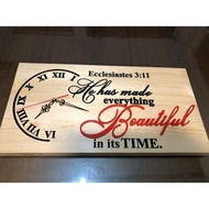 Wall Clock with Ecclesiastes 3:11