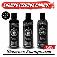 Shampo pelurus rambut pria tanpa catok permanen SHAMPOORNA Shampo  Ori
