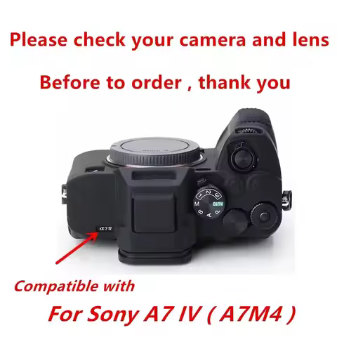 For Sony A7 IV A7IV ILCE-7M4 A7M4 Silicone Case Armor Skin Body Cover Protector Mirrorless Camera Ba