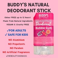 (ORI HQ) Buddy's Natural Deodorant Stick Safe for Kids Armpit Whitening Sensitive Underarm Putihkan 