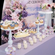 European style white cake stand Wedding tall cake stand Dessert Table Display Stand Tea Break Snack 