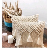 Macrame pillowcase 40x40/ Pillow case aesthetic/ sofa decoration