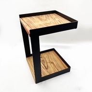 鐵木和　遊悠邊桌　使用台灣杉　亞杉　置物架　層架實木邊桌茶几
