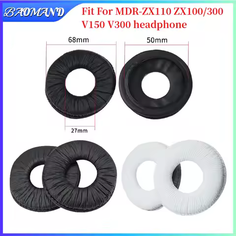 Ear Pads for MDR-ZX110 ZX100/300 V150 V300 Headphones replacement headband cushion Earpads headset G