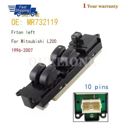 Front Left Electric Window Switch Lifter Control Button for Mitsubishi Triton L200 K62T K74T 1996-20