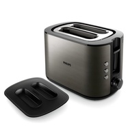Philips Viva Collection Toaster Titanium Black Breakfast Bread Toaster 2 Year Warranty