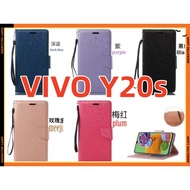 Vivo Y20S Phone Case Silk Pattern V2029 Side Flip Leather Y20S V2029