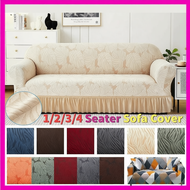 Universal 1/2/3/4 Seater Sofa Cover Shape Full Set Skirt Sofa Cover Waterproof Dustproof Sofa Protec