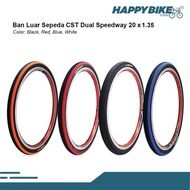 CST Ban Luar Sepeda Lipat Dual Speedway 20 x 1.35 Nylon Bicycle Tires