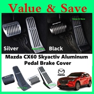 Mazda CX-60 CX-80 Skyactiv Anti-Slip Aluminum Pedal Brake Car Foot Brake Pedal Protection Comfortabl
