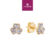 HABIB Diamond Earrings in 375/9K Yellow Gold 457530224