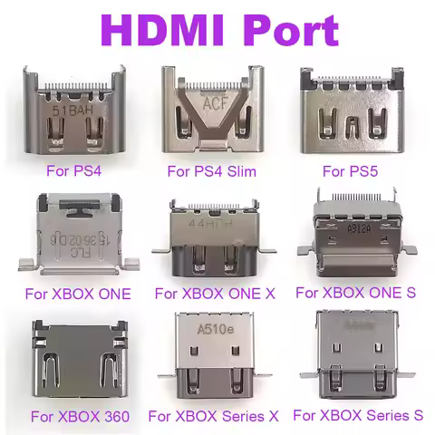 1-10pcs For PS3 Slim 3K 4K for PS4 Pro PS5 HDMI-compatible Port Socket For Xbox One Series X S XBOX 