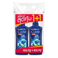 CLEAR Men Cool Sport Menthol Anti-Dandruff Shampoo 370ml (x2) เคลียร์ เมน คูลสปอร์ต เมนทอล แอนตี้แดน