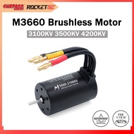 Surpass Hobby M3660 3100KV 3500KV 4200KV Waterproof Brushless Motor 3.175 Shaft For 1/10 RC Car Trax