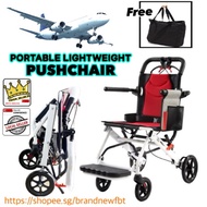 Wheelchair super lightweight portable foldable durable travel push chair Children Elderly patient
