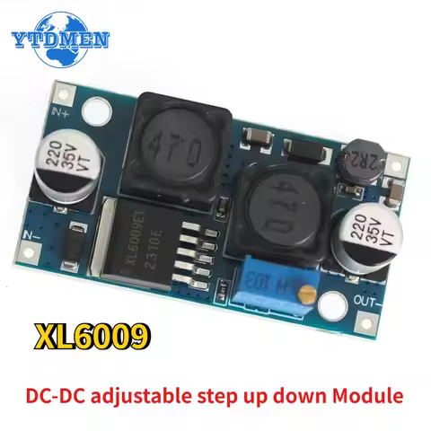 XL6009 Boost Buck DC-DC Adjustable Step Up Down Converter Solar Voltage Module
