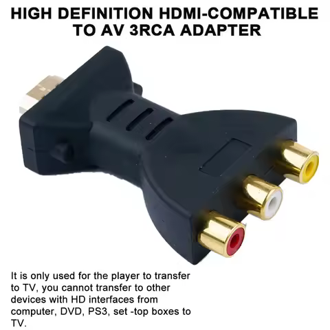 1080P RCA AV To HDMI-compatible Composite Adapter Converter Audio Video Cable HDMI-compatible TO AV 