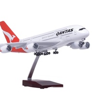 Wheeled Lighted A380 Aircraft Model a380 Passenger Aircraft Civil Airlines Simulation 47CM Aircraft 
