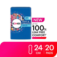 Kotex Soft & Smooth Maxi Non-Wing Pad 24cm 20 pcs