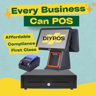 DIYPOS Loyverse D15 Premium Full Set POS System  POS Sistem Set Penuh  Cahier Machine (RetailF&BServ