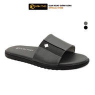 Dép quai ngang nam da bò MLS06 | Anh Tho Leather