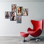 BỘ 6 TRANH SALON TÓC NỮ SIÊU ĐẸP - TRANG TRÍ TIỆM TÓC tranh dán tường không cần khoan