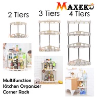 MAXEKO 🕊 KR016 Rak Dapur Pelbagai Fungsi Rak Sudut Dapur Rak Penyimpanan Dapur Organizer Rak Dapur