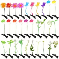 Grass Hairpin Party Diy Hair Grass Clips Bean Sprout Hair Clip