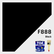 TOA Flat Enamel สีน้ำมันด้าน สีทาไม้ สีทาเหล็ก (1/4 ก.ล.)(0.946 ลิตร)(ฟรีแปรงทาสี)