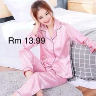 pyjamas women pyjamas Baju tidur perempuan silk sleepwear silk pyjamas satin pyjamas baju satin