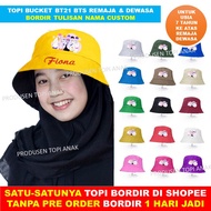 BTS K-POP BT21 Adult Bucket KOREA Hat Custom Embroidered Names for Teenagers Aged 7 and over